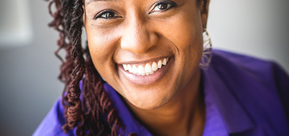 Portrait of Wynter Duncanson, biomedical engineer and assistant dean of outreach and diversity at Boston University
