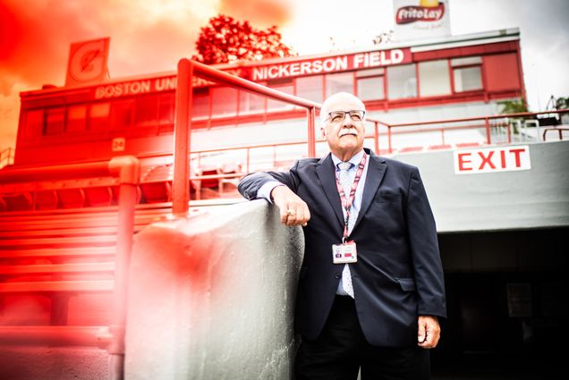 A portrait of Steve Morash at Nickerson Field
