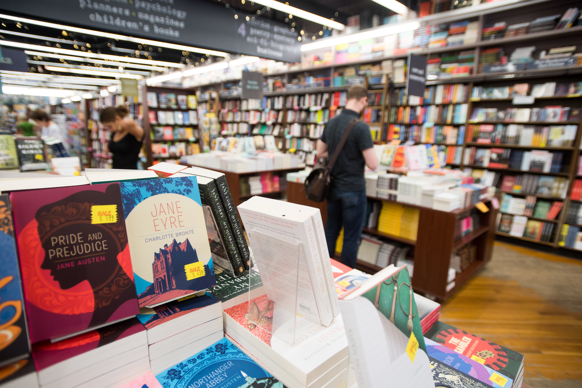 The interior of the Brookline Booksmith