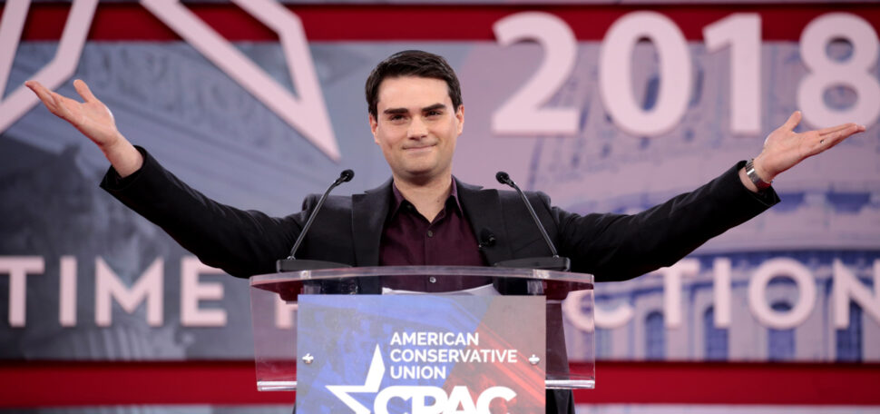 Ben Shapiro speaking at the 2018 Conservative Political Action Conference (CPAC) in National Harbor, Maryland.