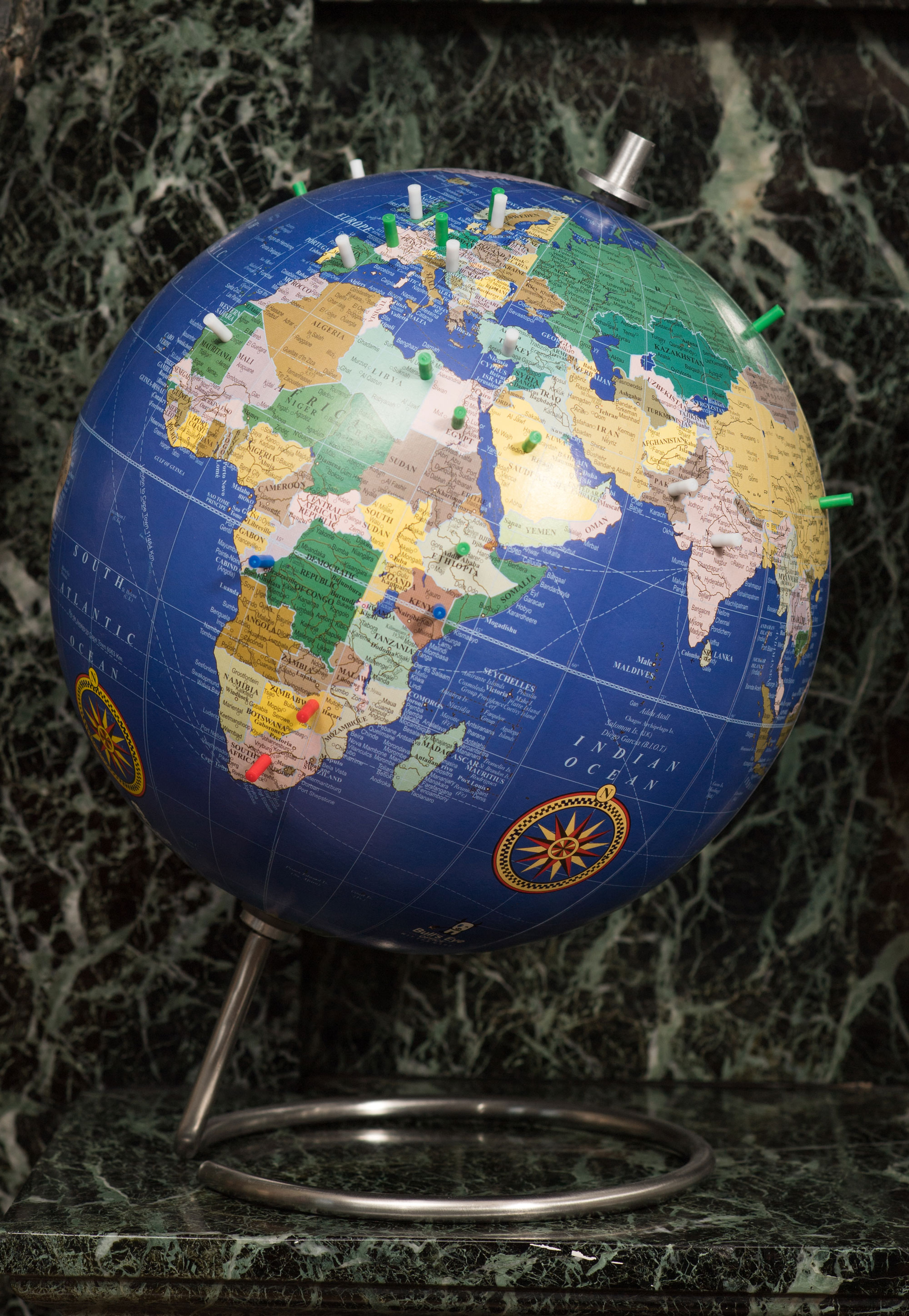 a magnetic globe