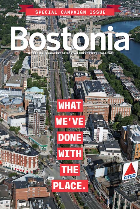 Bostonia Magazine Fall 2012 cover