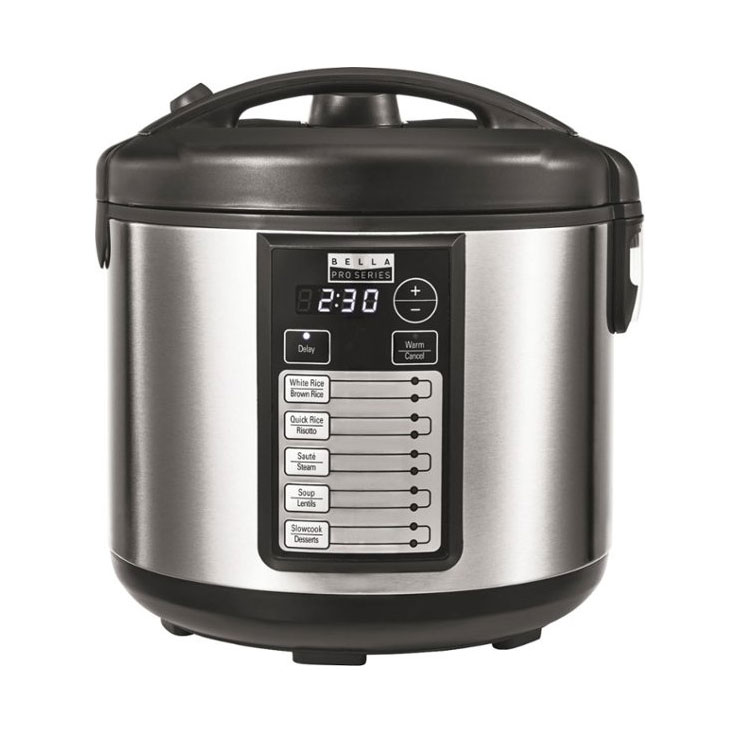 The Bella Pro Series 20-Cup Rice Cooker product shot