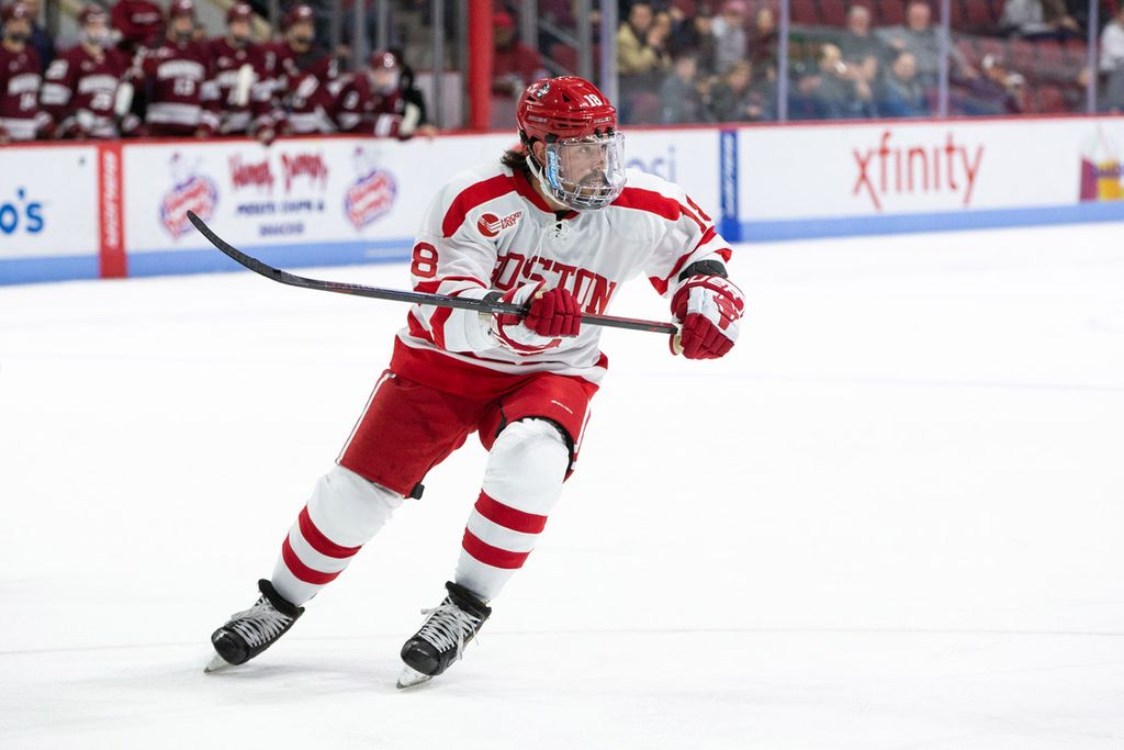 Alex Brink (MET’20) on the ice