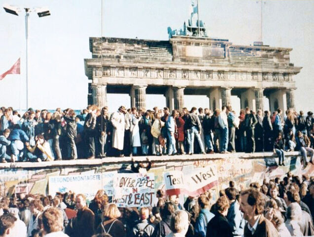 The Fall of the Berlin Wall, 1989.