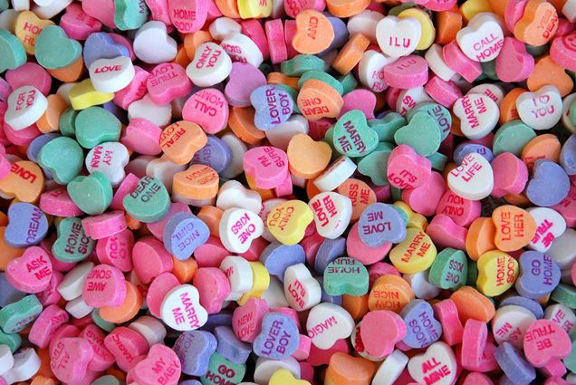 Valentine's Day candy hearts