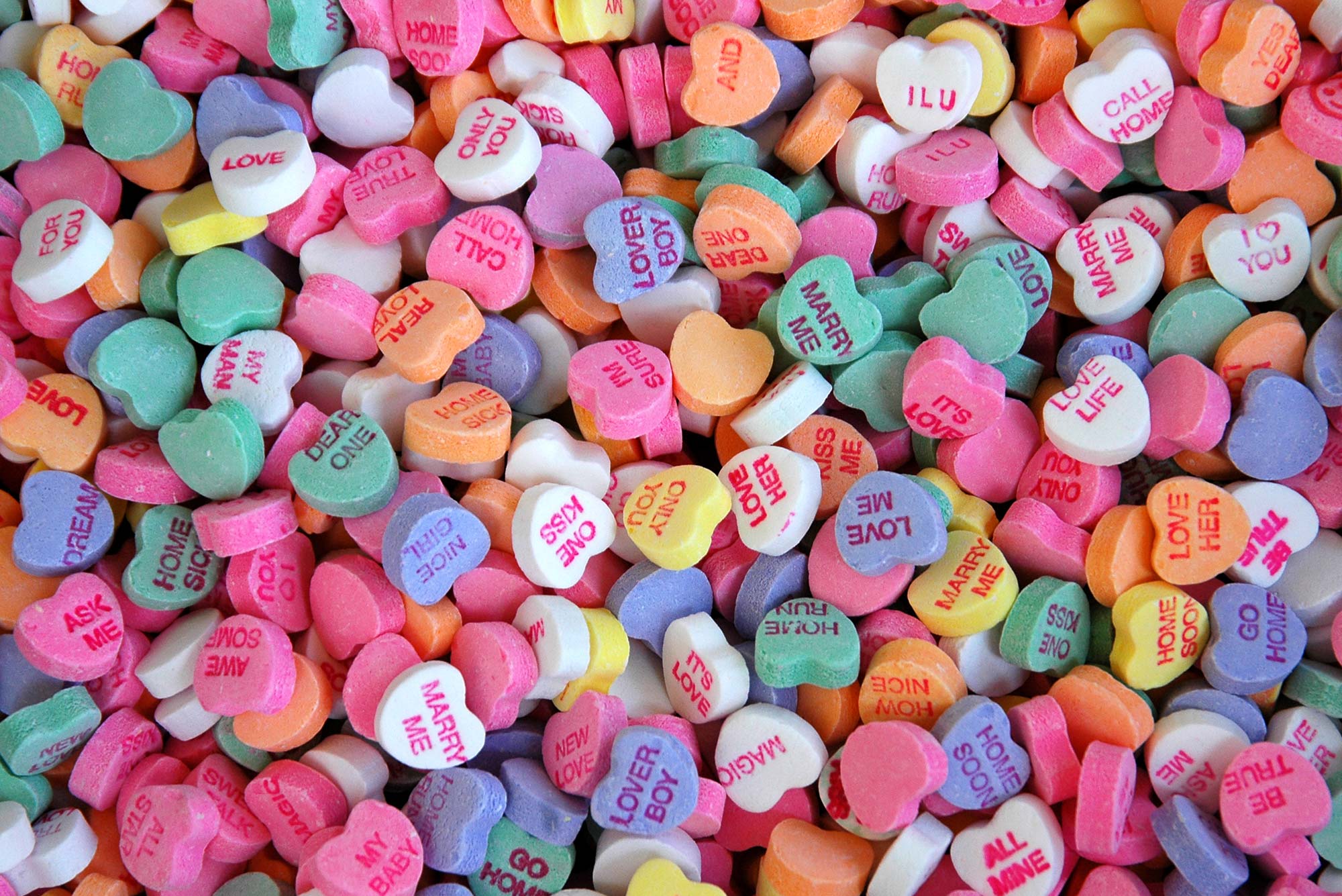 Valentine's Day candy hearts