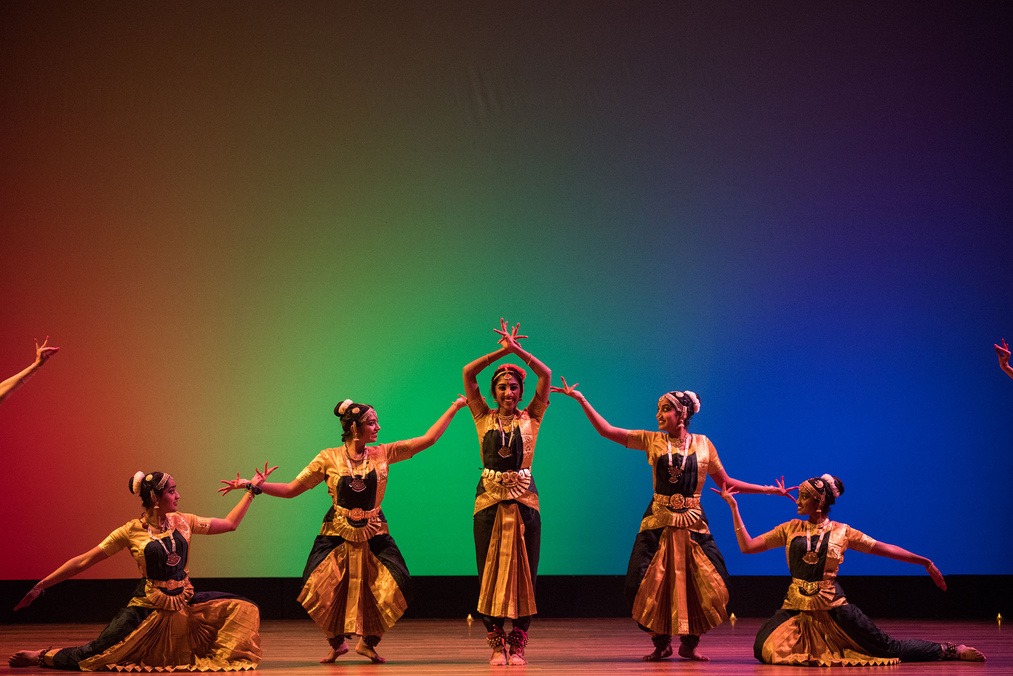 Members of Dheem, BU's Indian Classical Dance Team, perform in their annual showcase, Dheem Show on February 15, 2020