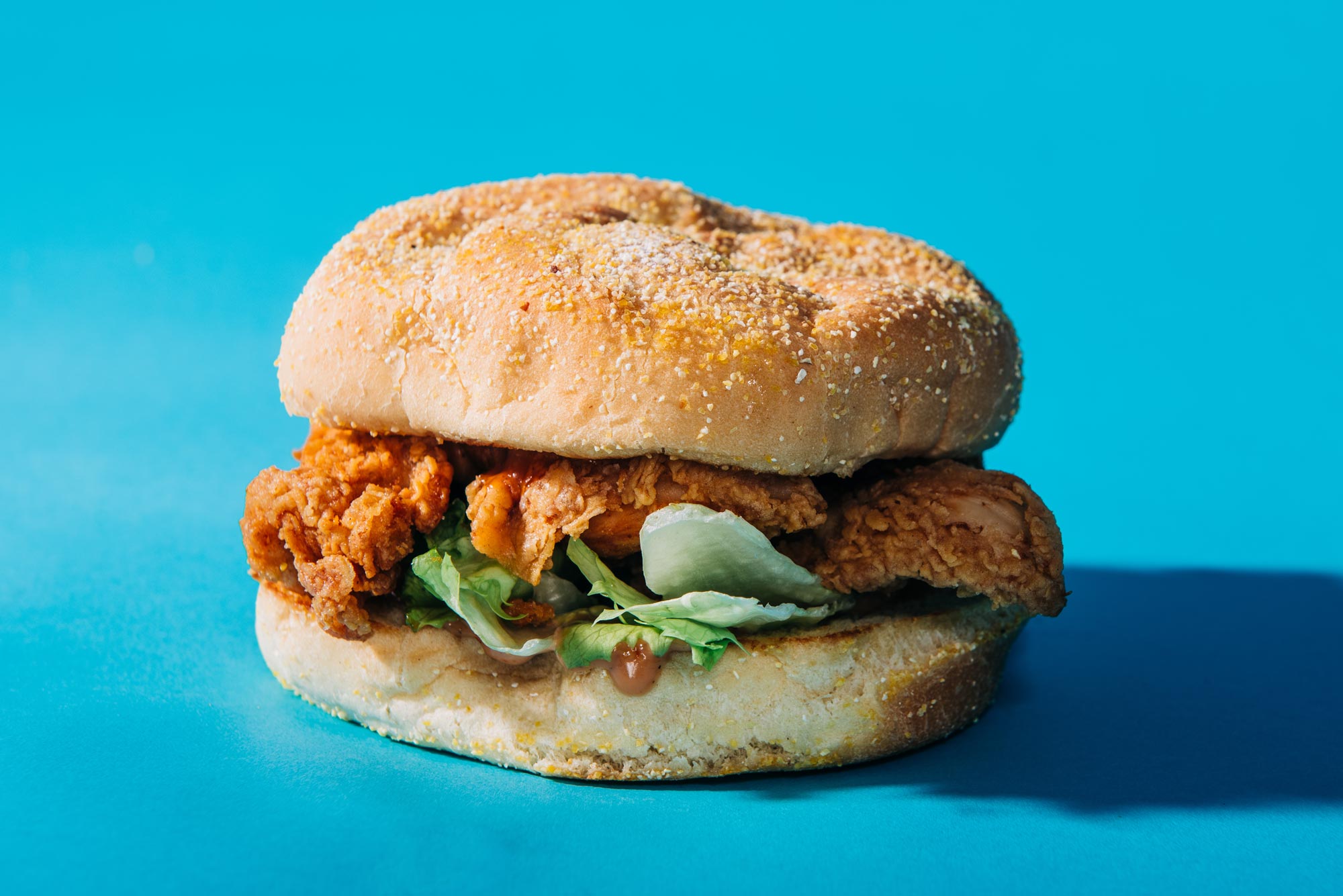 A photo of the Cane's chicken sandwich