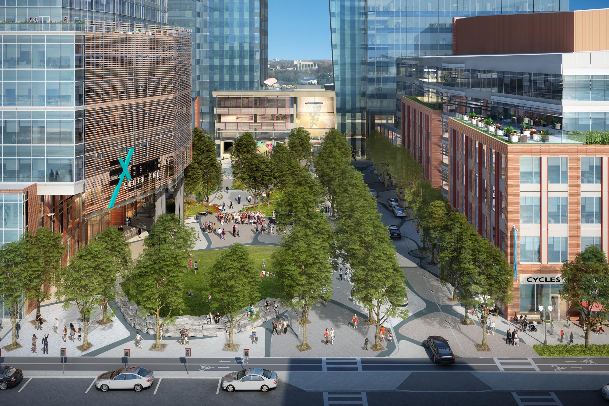 Rendering of the Exchange South End project on Albany Street.