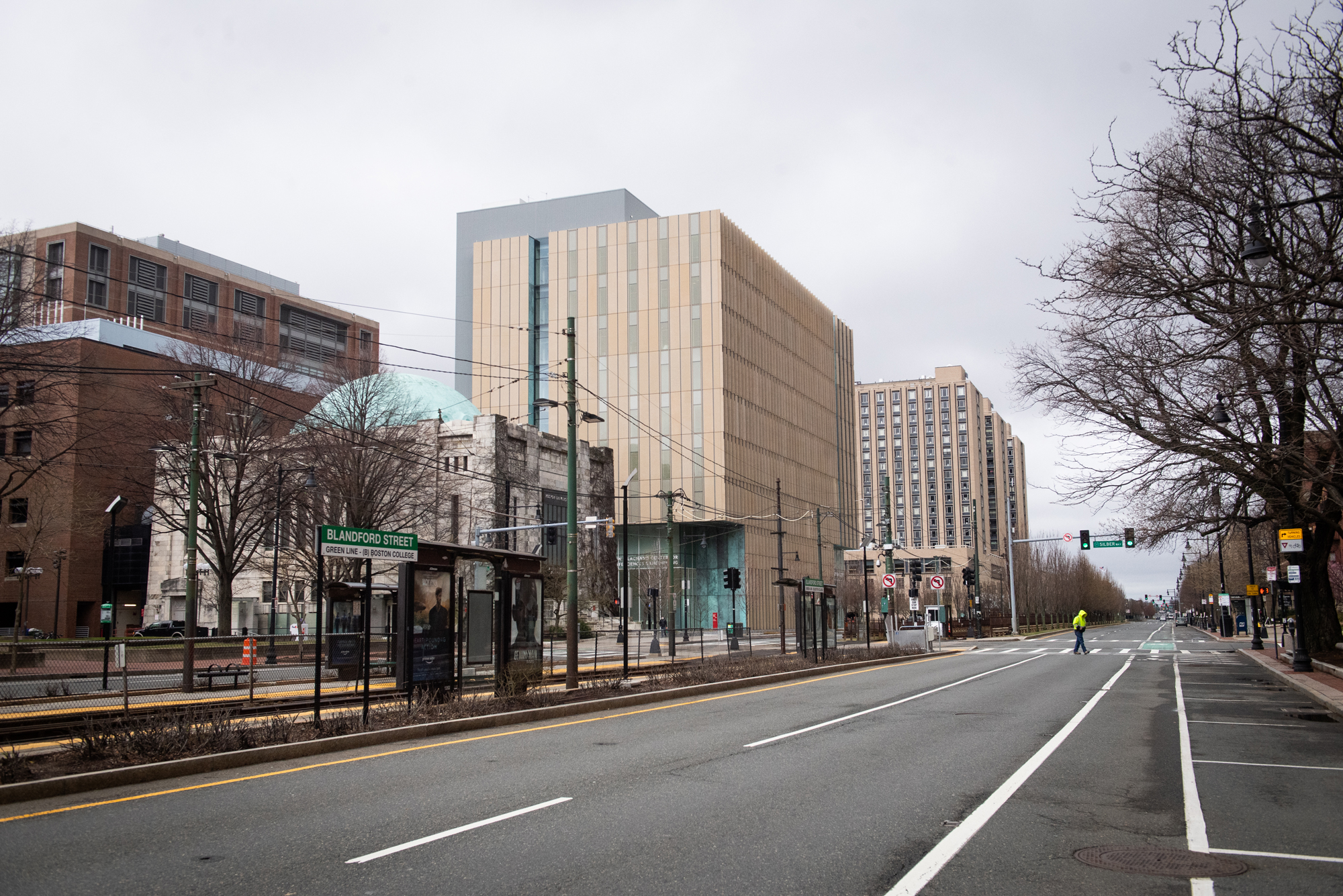 A photo of an empty Comm Ave