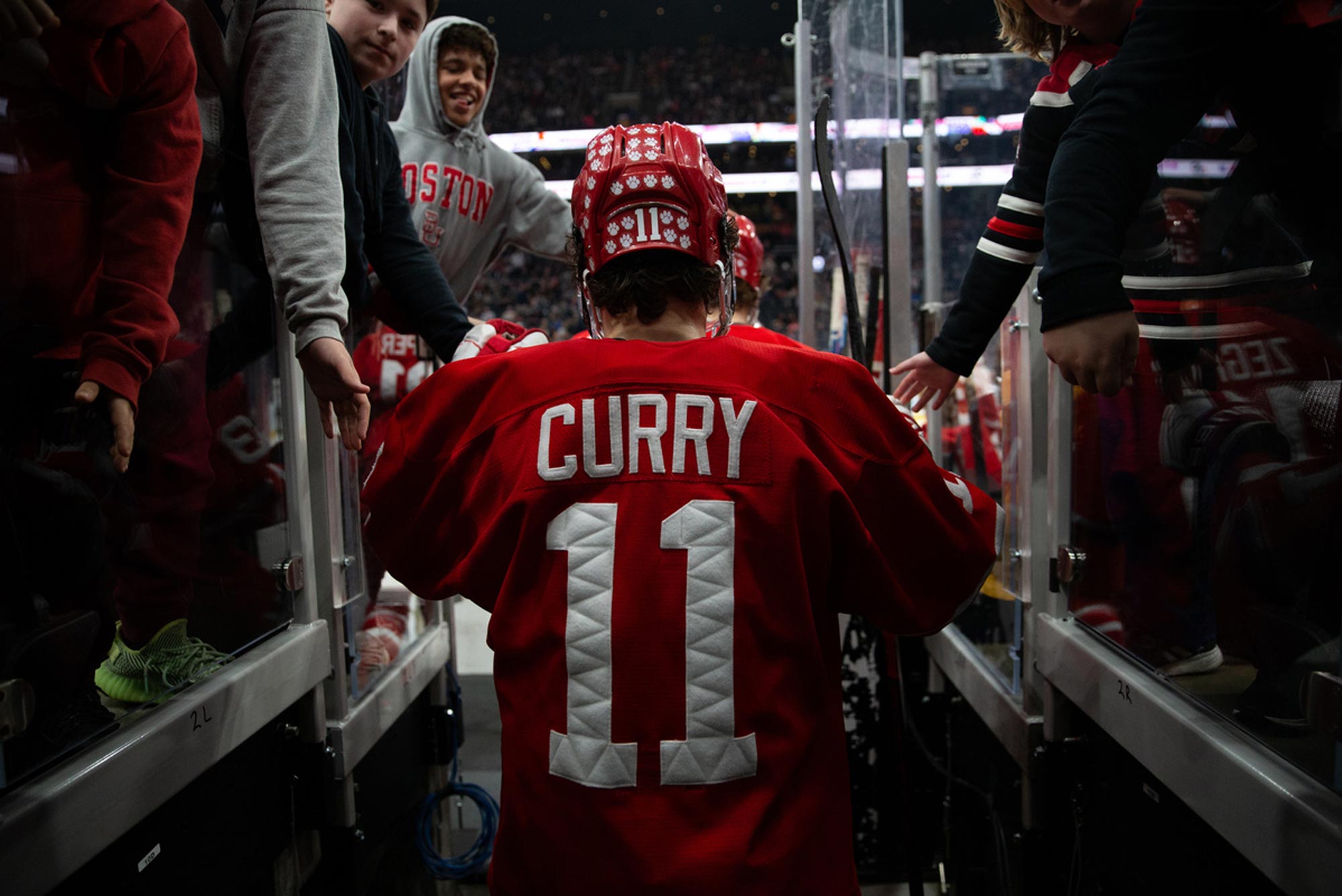 A photo of Patrick Curry taking the ice