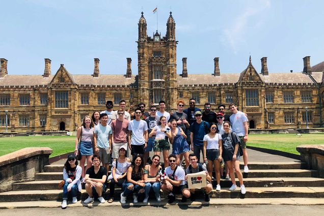 A photo of Study Abroad students in Sydney, Australia