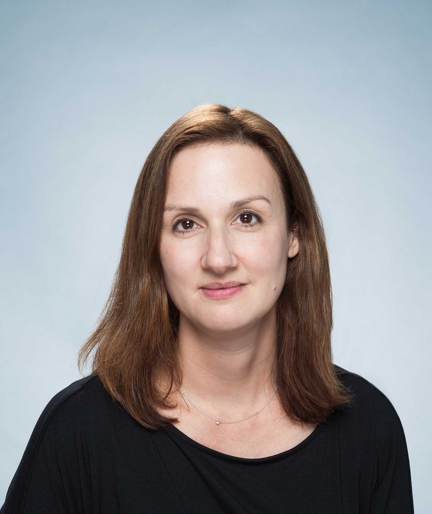 Portrait of Catherine Klapperich, Director of the Boston University Precision Diagnostics Center at the College of Engineering