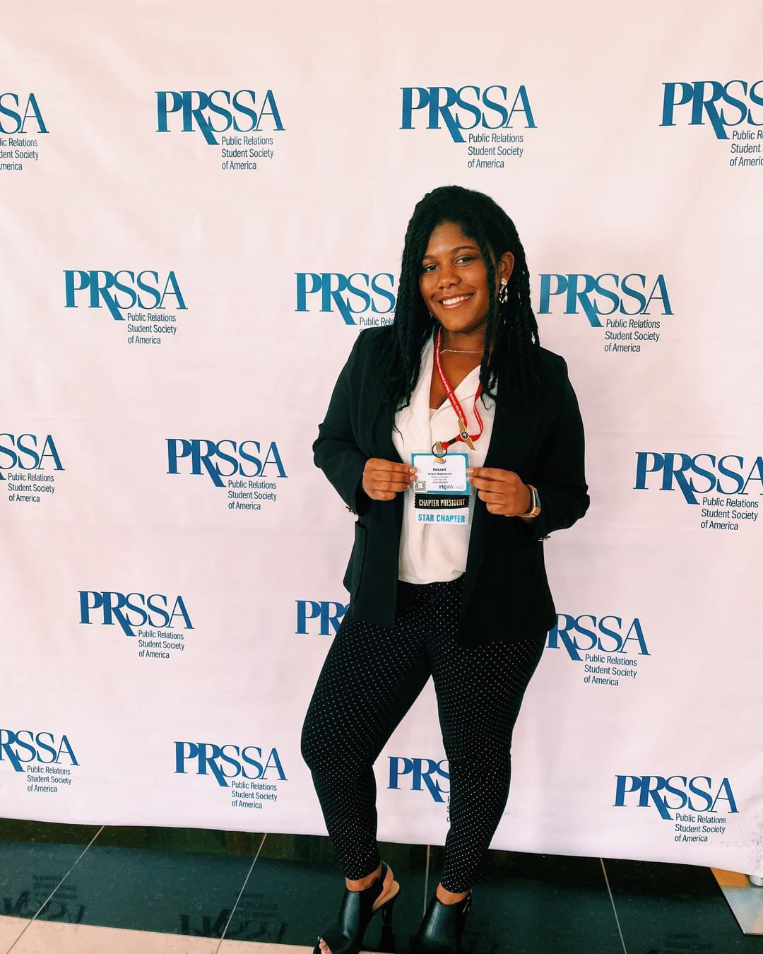 photo of imani roberson at an event