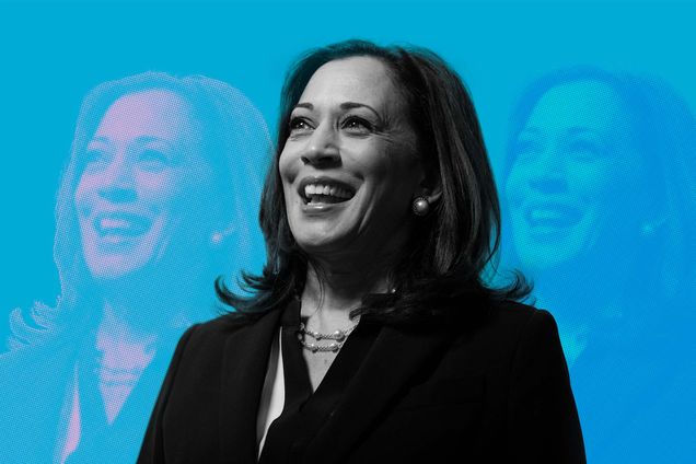 Pop art photo illustration of Vice President-elect Kamala Harris