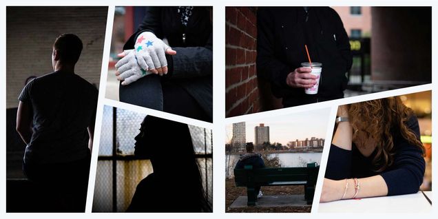 Collage of photos from Boston University Collegiate Recovery Program Instagram