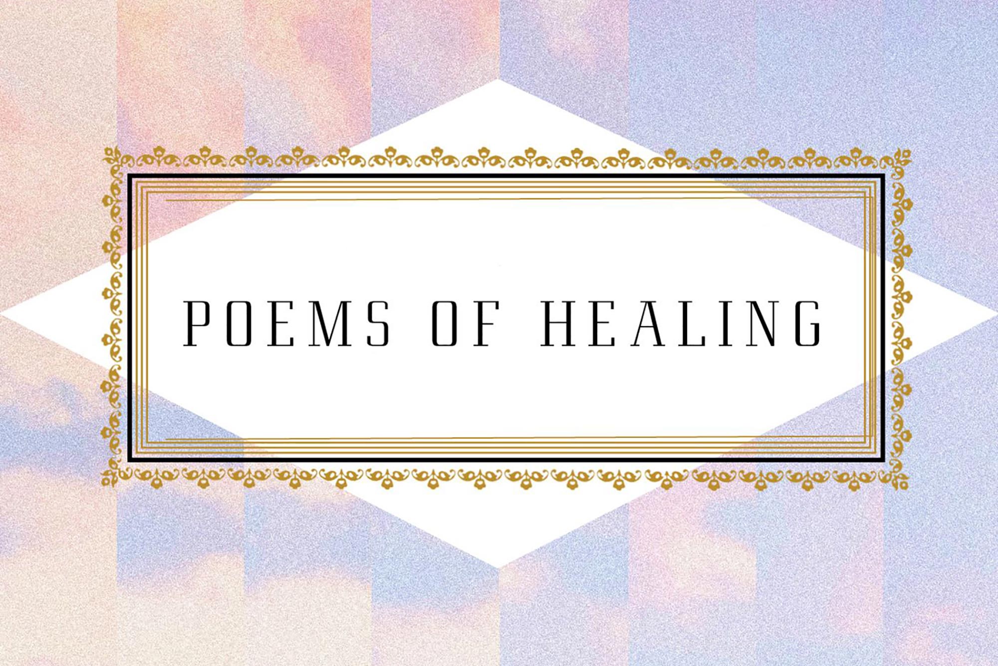 Photo of the cover for the anthology "Poems of Healing"