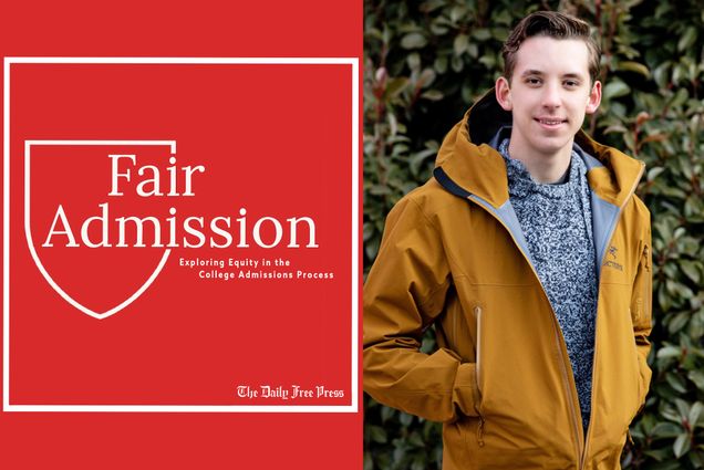 Composite imae featuring Fair Admission podcast logo and photo of Edward Sturm