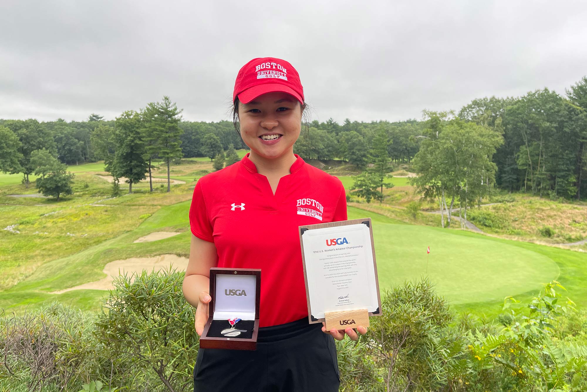 Terrier Star Hanako Kawasaki Headed to US Womens Amateur Golf Championship BU Today Boston University image photo