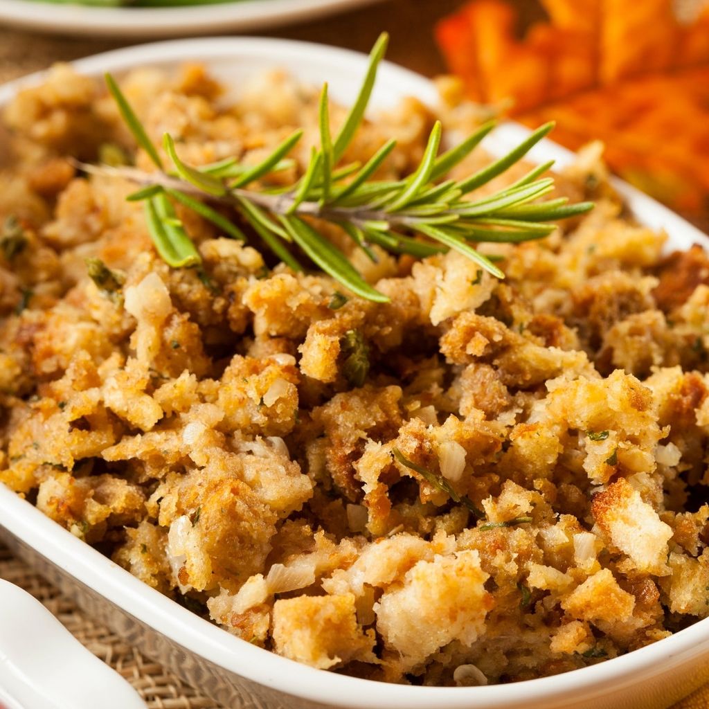 stuffing spiced with rosemary