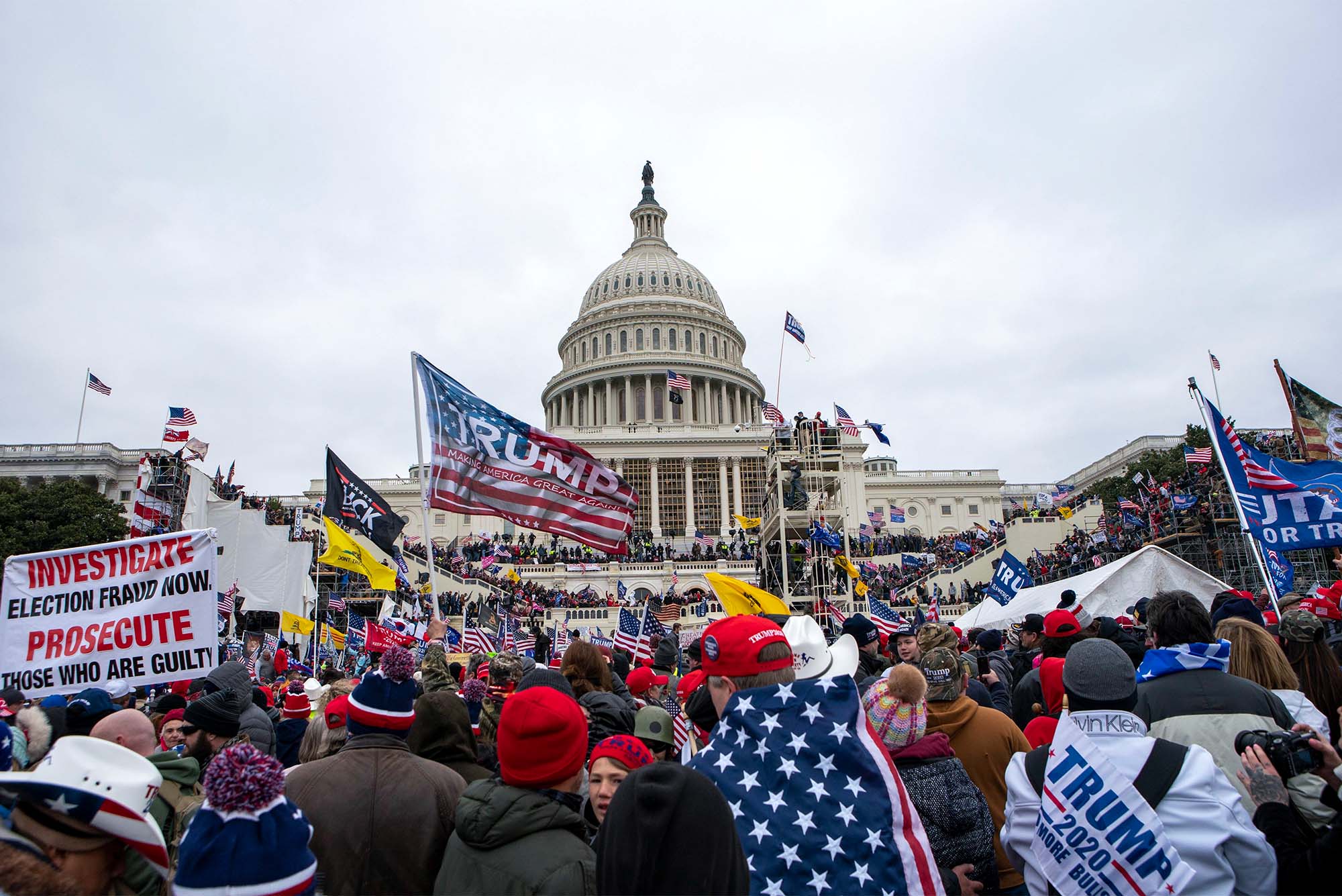 Trump Asked Supporters to Take to the Streets. This Was the Sad