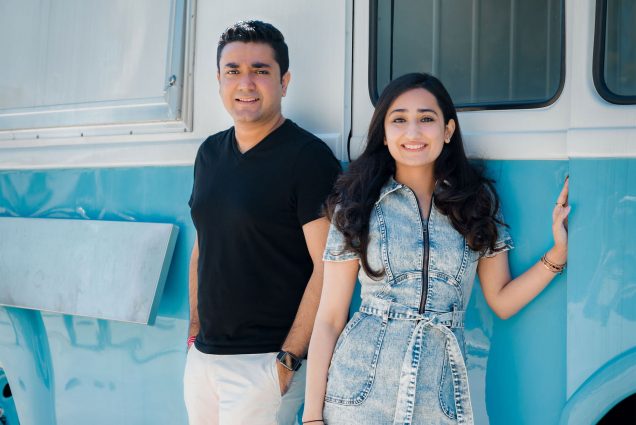 Husband-and-wife team Arsh Kakar (CAS’15) and Jannat Kakar (COM’23) started Tishwish, a company that makes compostable packaging for e-retailers, during summer 2020, prompted by the pandemic. Photo courtesy of Tishwish