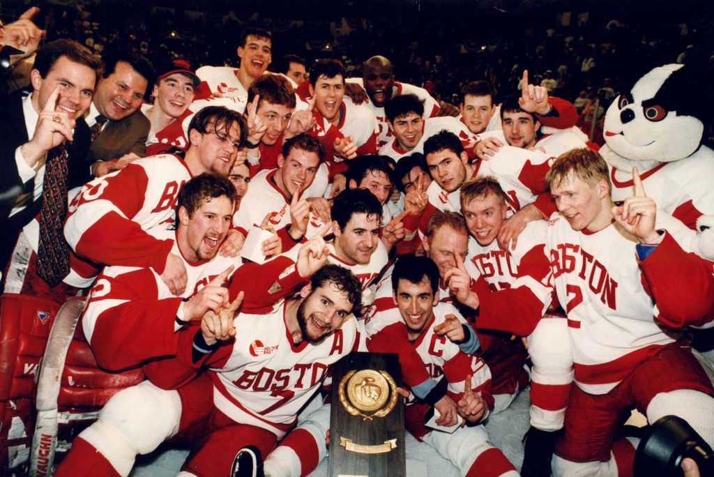 The Terriers ended a 27-year national championship drought when they won the NCAA trophy in 1995.