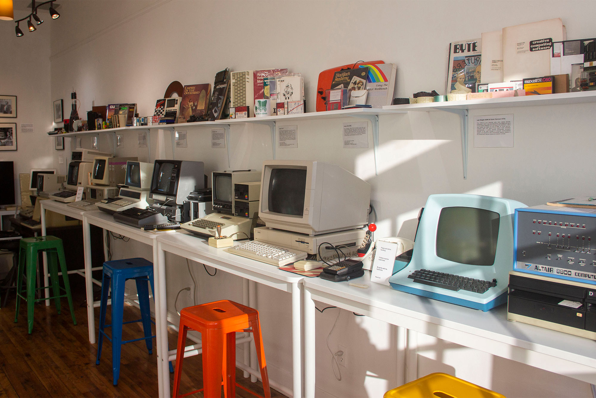 The Byte Shop. Picture of computers in a small storefront.Photo by Siyi Yang (COM’22)