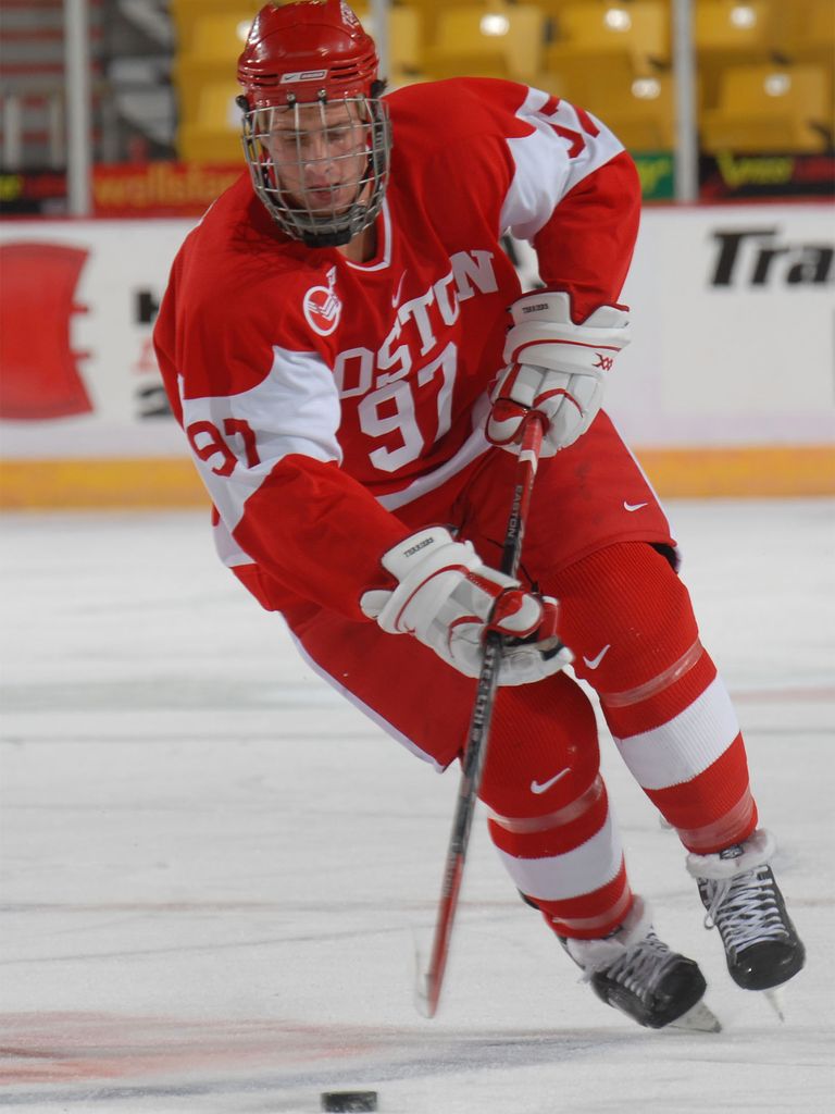 Matt Gilroy (MET’09) made the most of his senior season in 2009, winning the Hobey Baker Award and captaining BU to its fifth national championship.