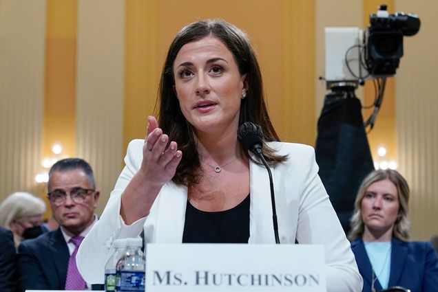 Former White House aide Cassidy Hutchinson’s testimony to the Jan. 6 committee revealed Donald Trump’s awareness that the mob he sent to the Capitol was armed. Photo by AP/Jacquelyn Martin