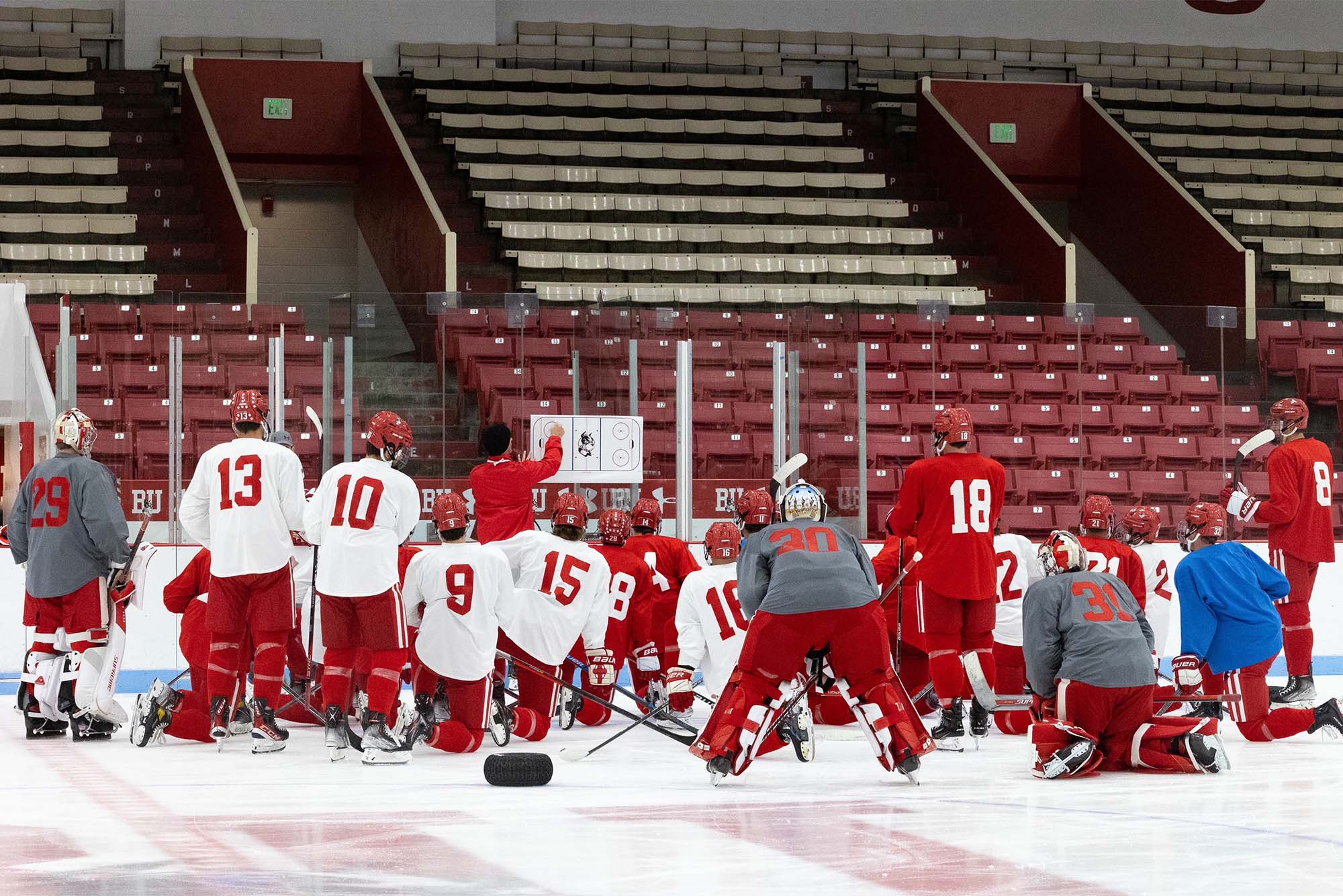 Men's White Boston University Hockey Jersey