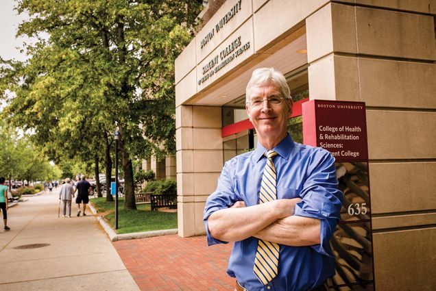 Portrait of new Sargent College Dean Dr. Christopher Moore, PhD on June 29, 2015.Photo by Dan Aguirre for Boston University Photography