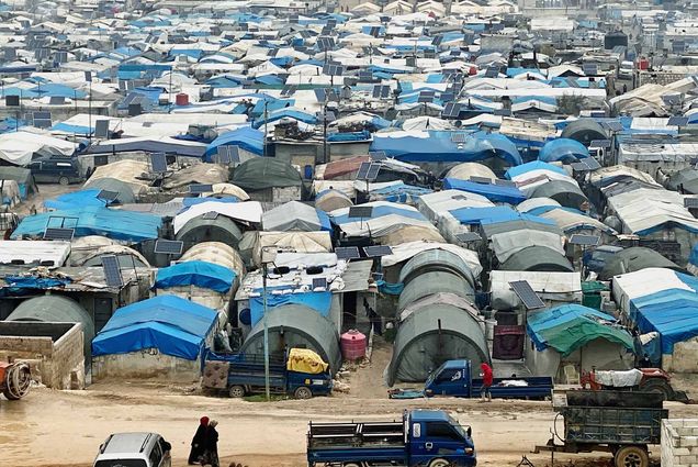 Refugee camp where more than 1 million people live Atme camp Idlib Syria. Photo by iStock/Ahmet Akpolat