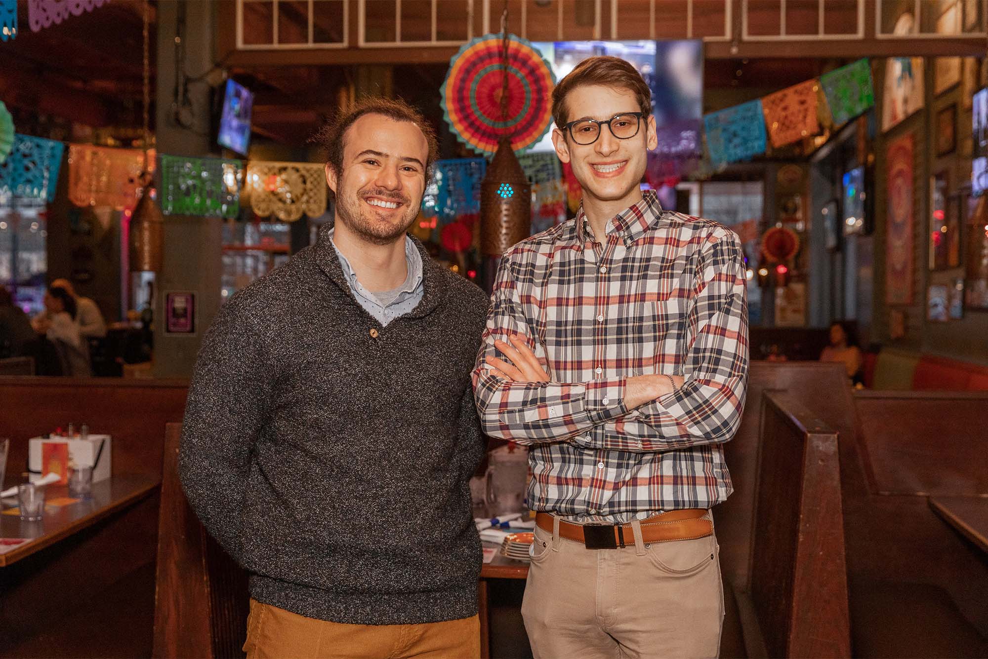 BU MeetUp founders Eric Wellers (LAW'24) (left) and Will Saunders (GRS'24). Photos by William Chapman (COM'26)