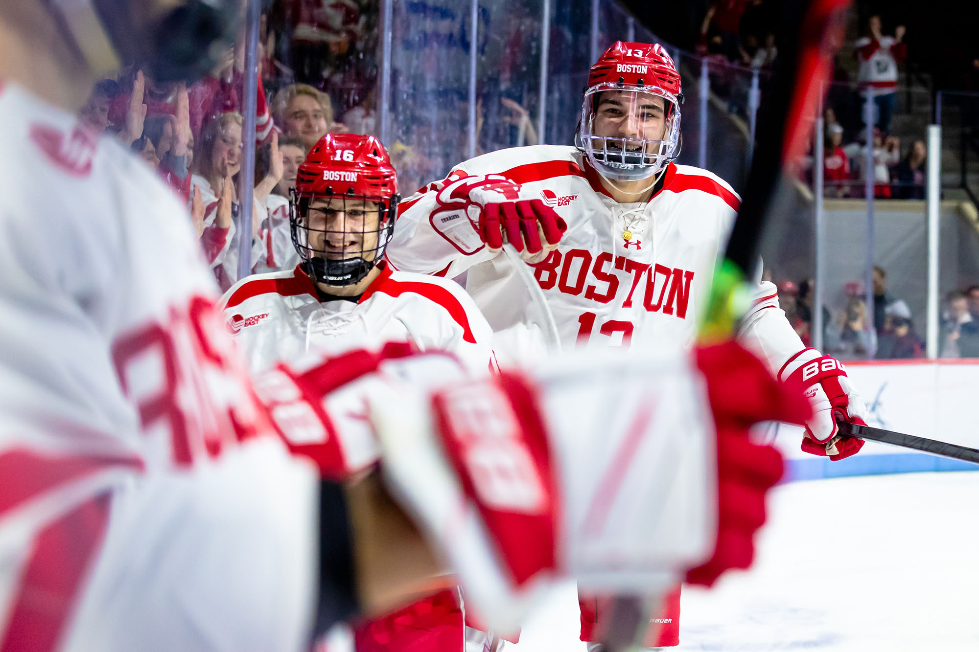 Boston University defenseman Lane Hutson becomes the second