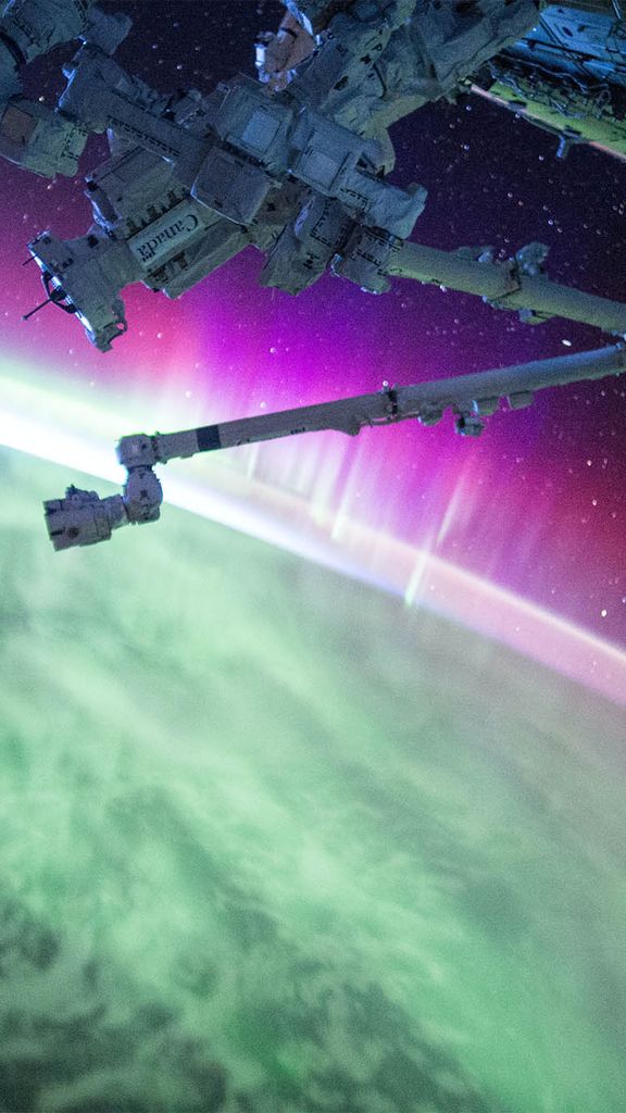 A photo showing the curvature of the earth from the International Space Station. Photo by NASA via Unsplash