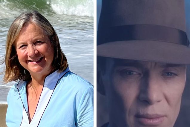 Photo: Barbie Oppenheimer, and Cillian Murphy as Oppenheimer.