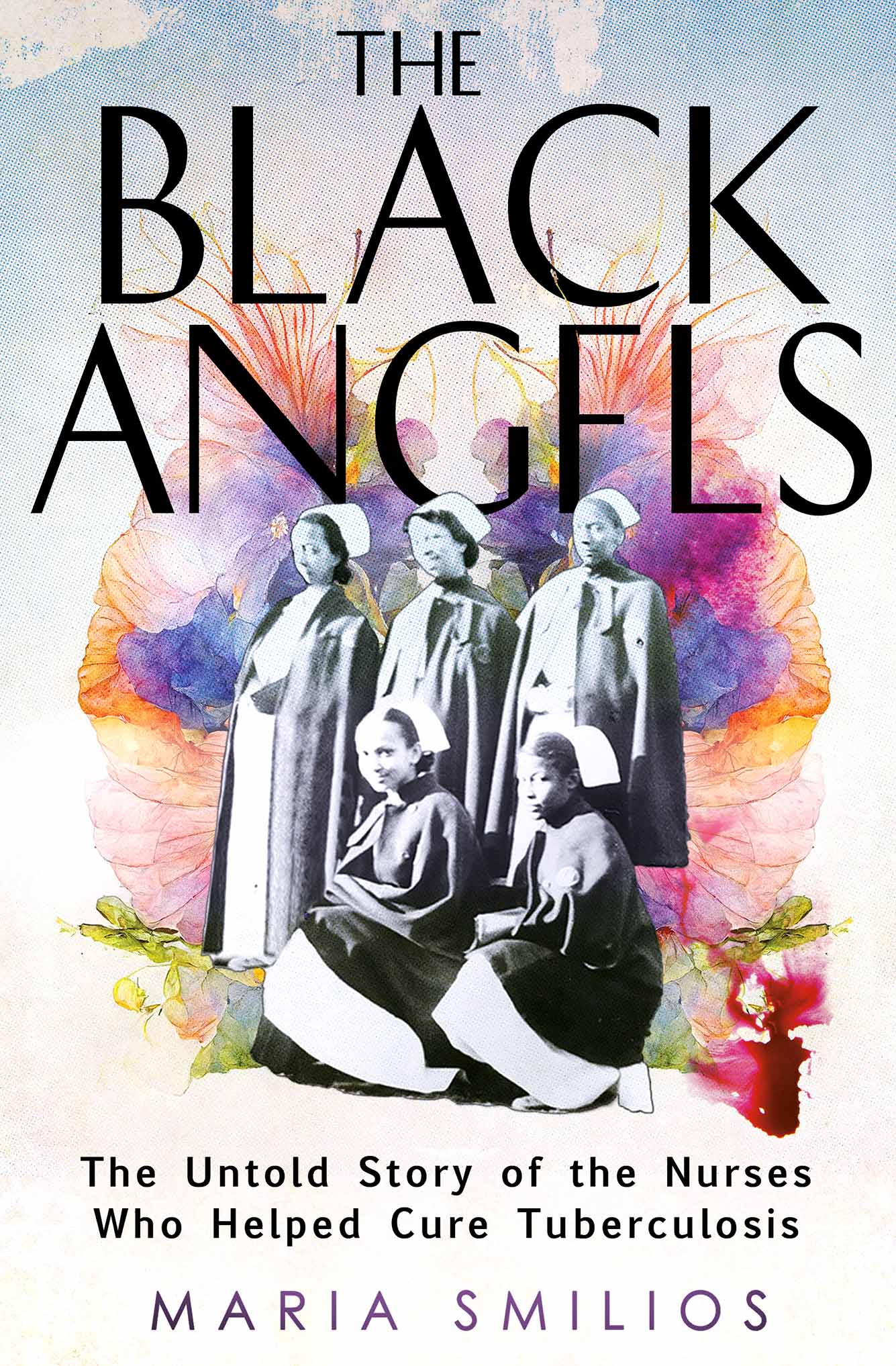 Photo: Cover of The Black Angels book with a watercolor background and five Black woman on the cover.
