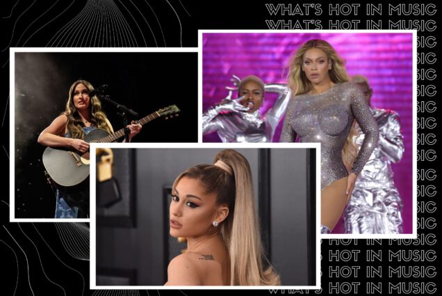 Photo: A collage image with Kasey Musgraves, Ariana Grande, and Beyonce.