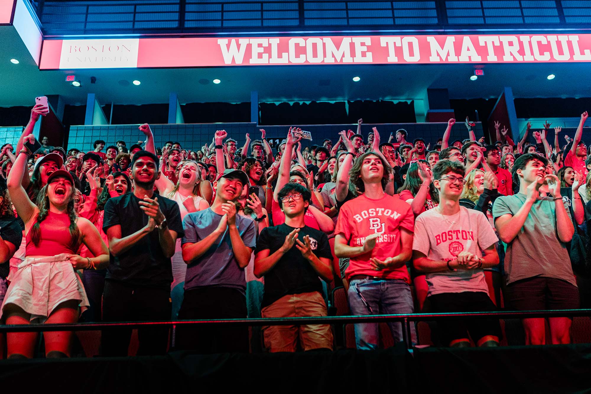 Photo: A crowd shot of students at BU's Matriculation.