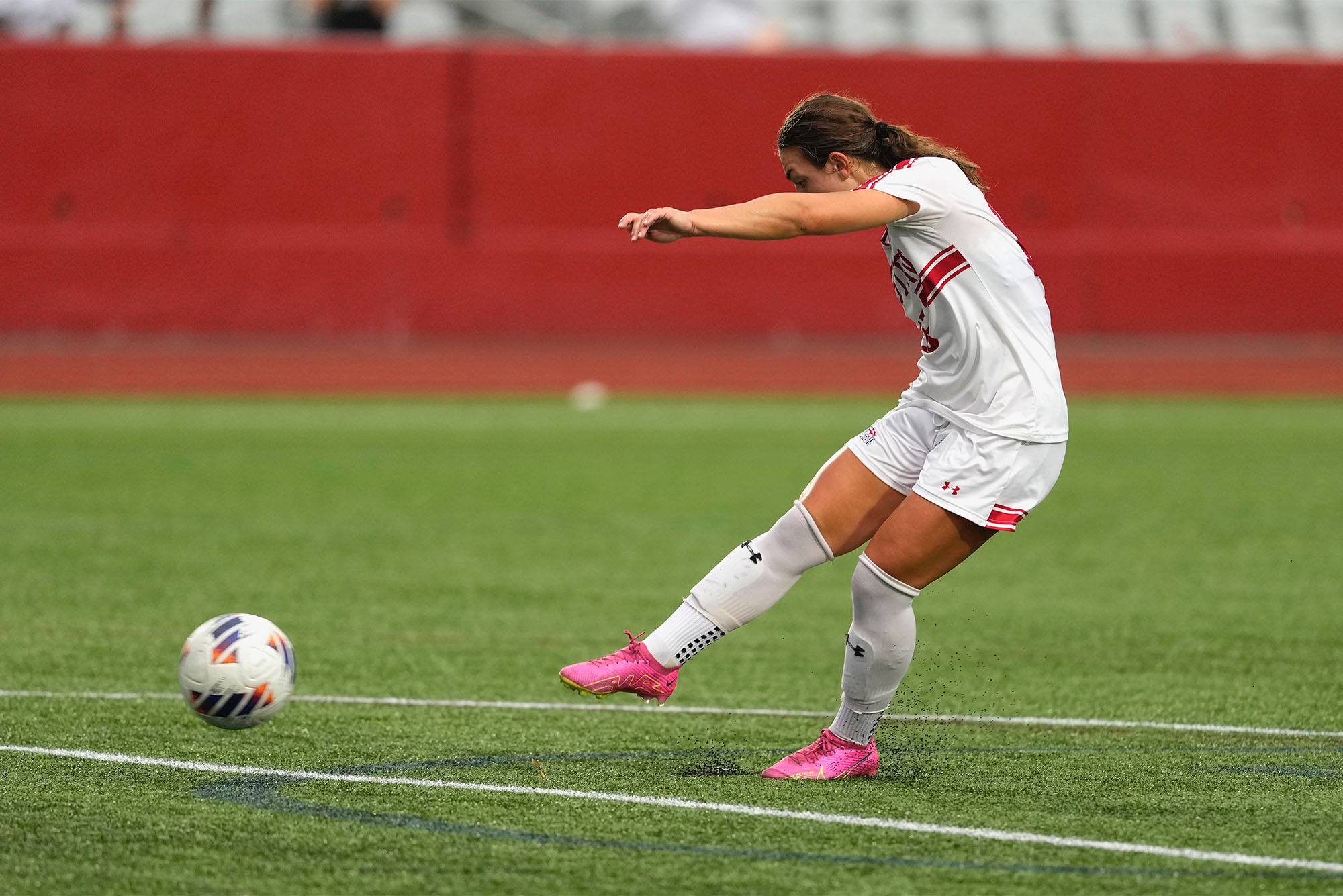 Photo: Giulianna Gianino (Sargent’26) during a game against Northwestern at Nickerson Field August 15.