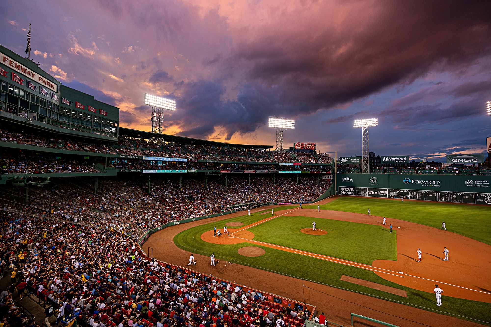 Photo: Fenway Park in Boston, MA during a packed Red Sox game