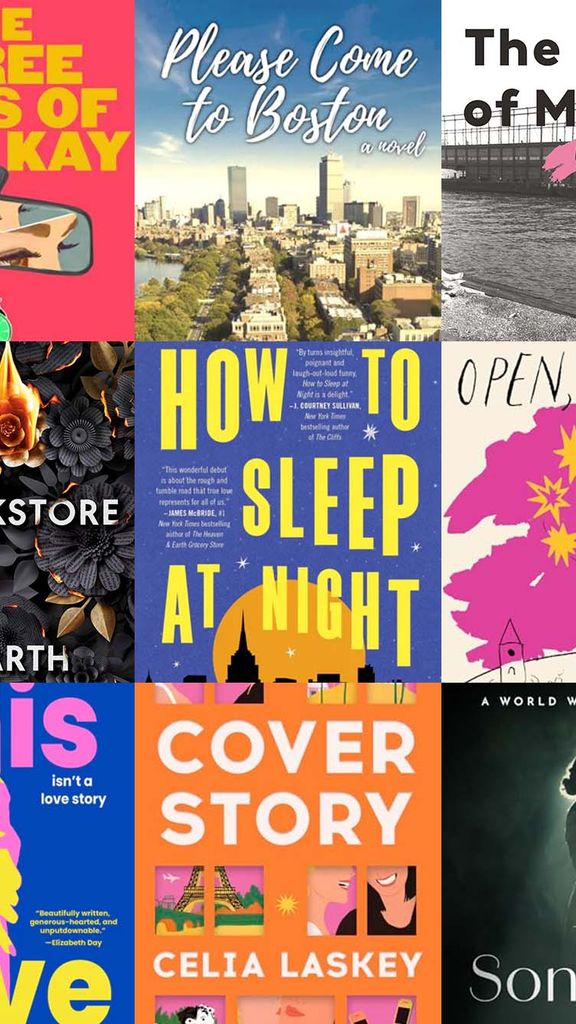 Collage of various book covers related to Pride Month