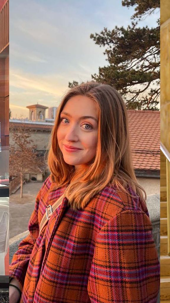 Photo: Three college students pose for portraits as they have all received Fulbright scholarships