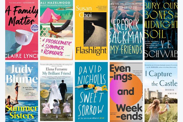 Photo: A composite image of 10 summer beach reads