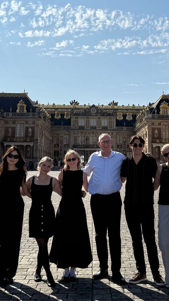 Photo: SHA students standing outside of the Palace of Versailles in France