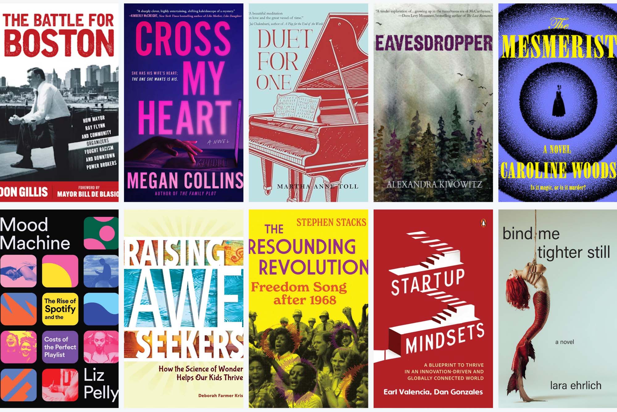 Photo: A composite image of 10 book covers