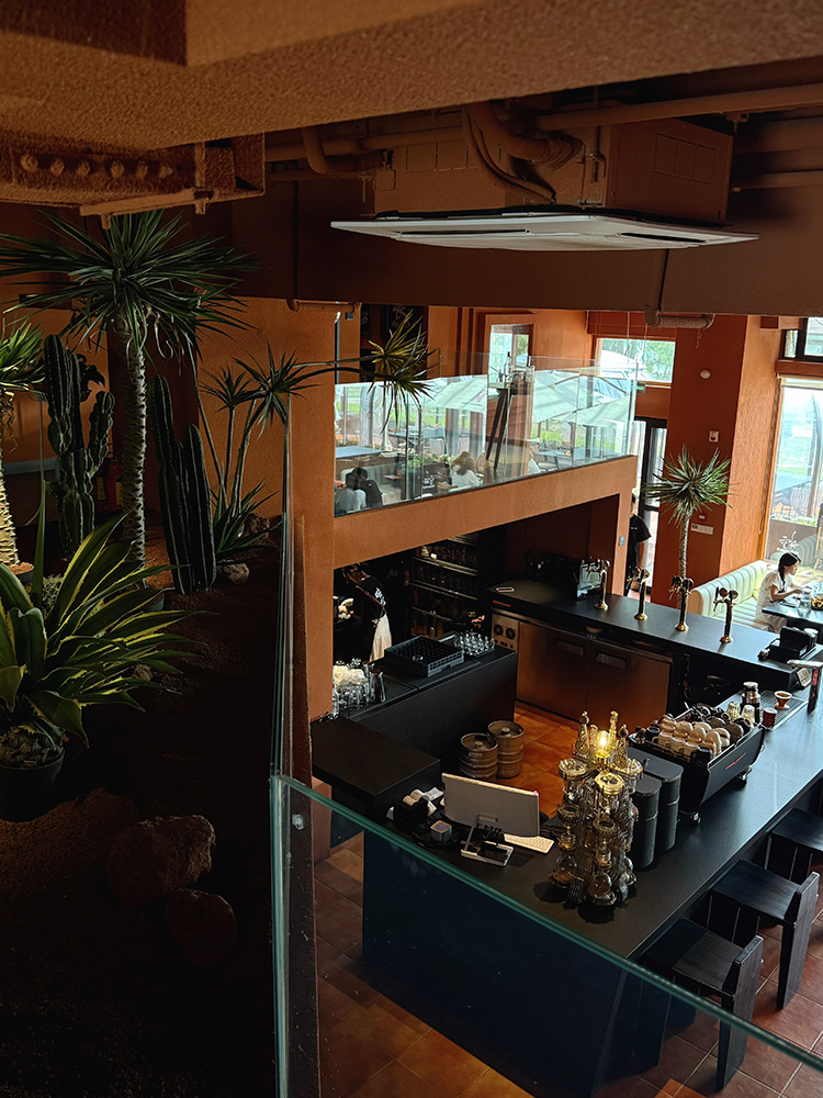 Photo: The interior of a classy restaurant/coffee bar