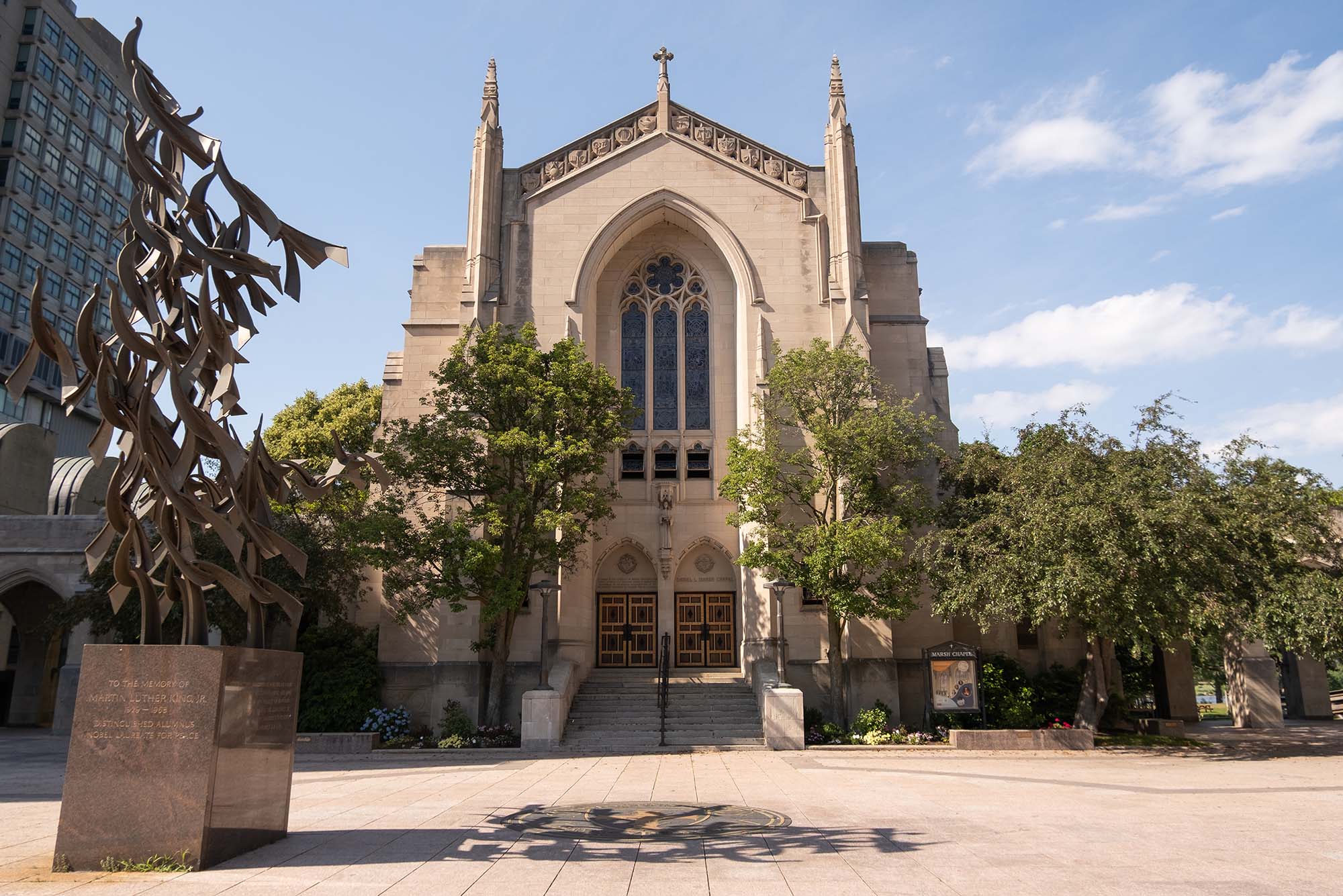 Photo: The exterior of Marsh Chapel at Boston University